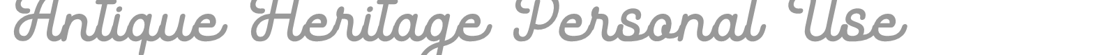 Antique Heritage font preview